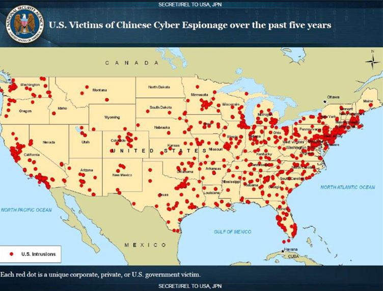 chart of chinese espionage cases against u.s.